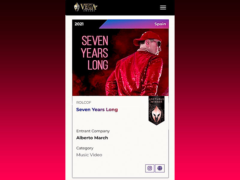 Seven Year Long by RolCof Wins 2021 Vega Digital Awards